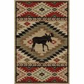 Sleep Ez 2 ft. 3 in. x 7 ft. 7 in. Lodge King High Country Area Rug Multi Color SL3082199